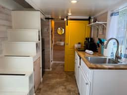 Tiny House Yellow Lifeguard Stand- pet friendly