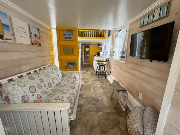 Tiny House Yellow Lifeguard Stand- pet friendly