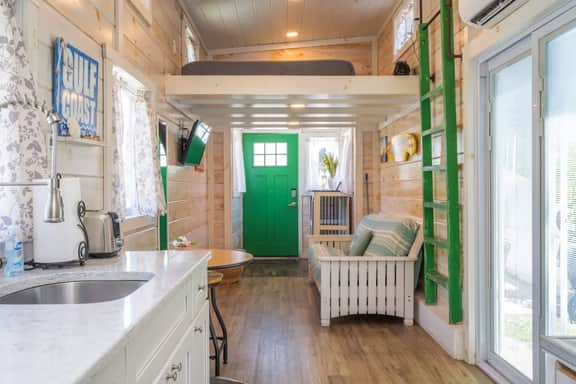 Tiny House Green Lifeguard Stand - sleeps 5